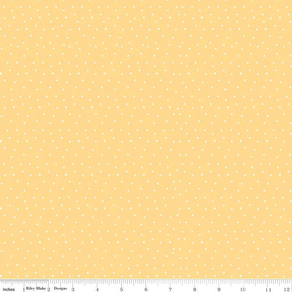 Sew Much Fun Dots Sunshine Fabric - By the yard