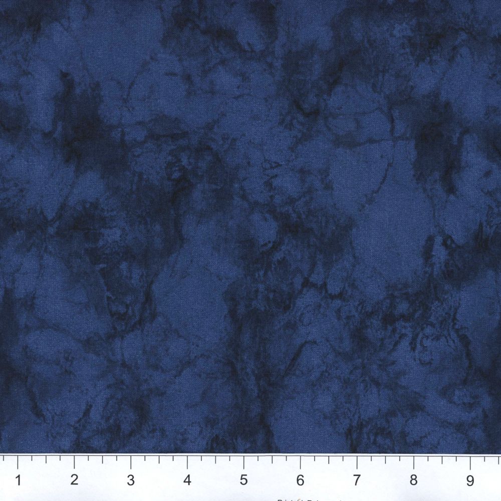 Marble Tonal Navy Wide Back Fabric - 3 Yards