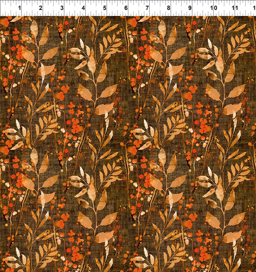 Reflections of Autumn Multi Berries Weave Fabric - By the yard