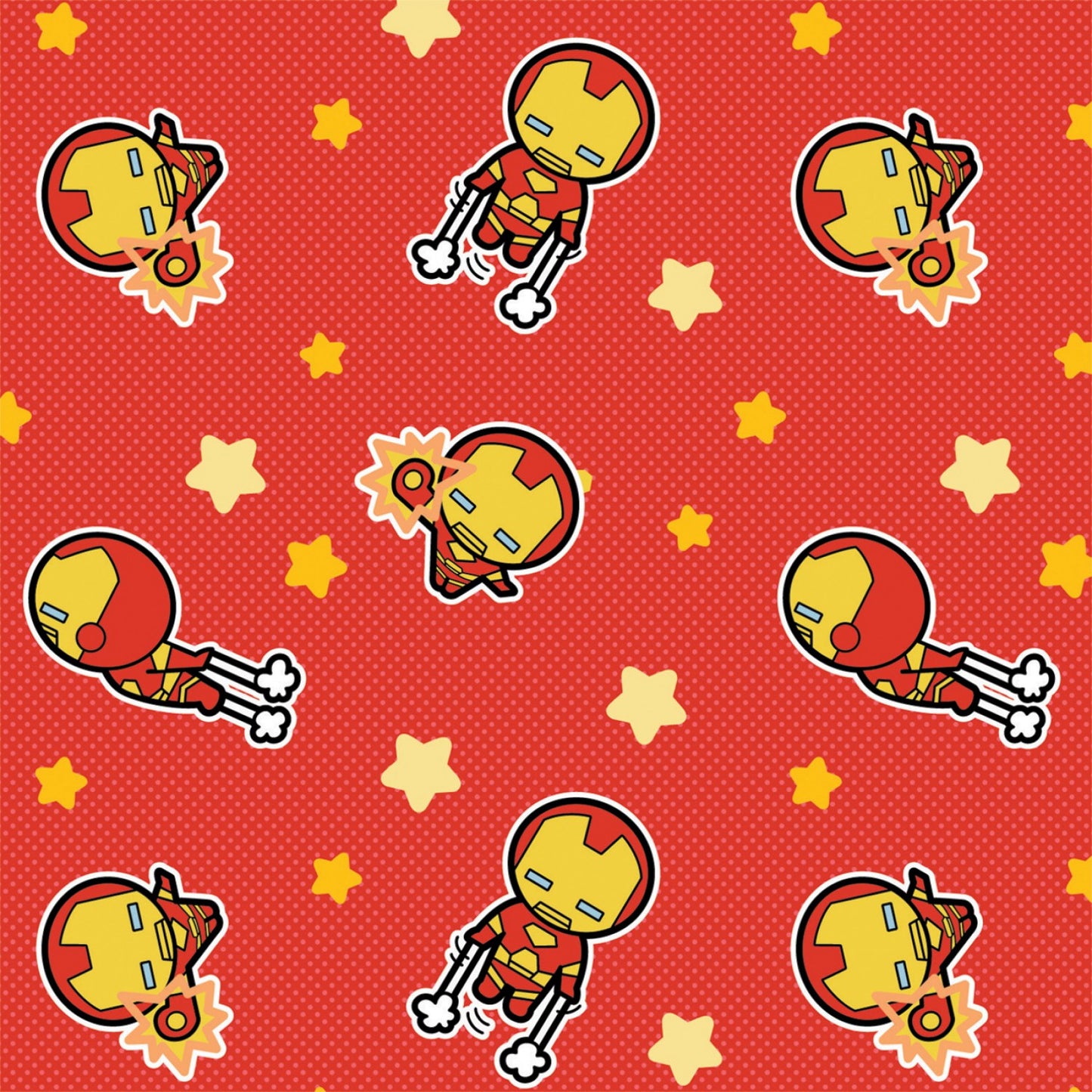 Fat Quarter Marvel Kawaii Iron Man
