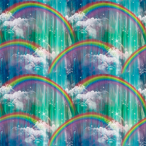 Princess Dreams Fabric - Rainbow Waterfall Multi - By the yard