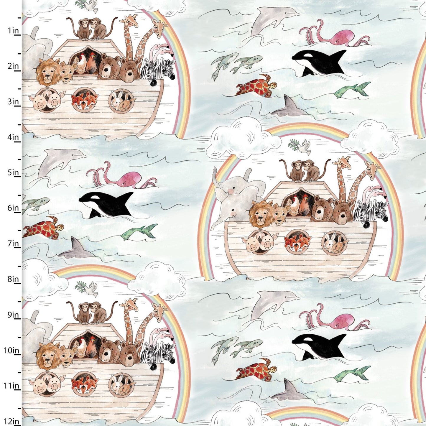 Two by Two Animal Journey Fabric - By the yard