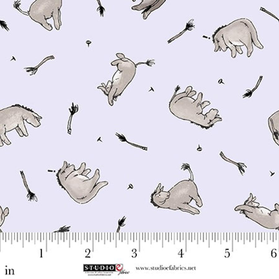 Classic Winnie the Pooh Eeyore Donkey Fabric - By the yard