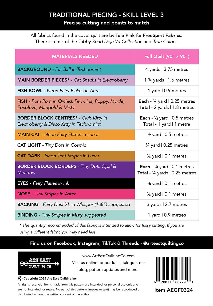 Art East Gone Fishing Quilt Pattern