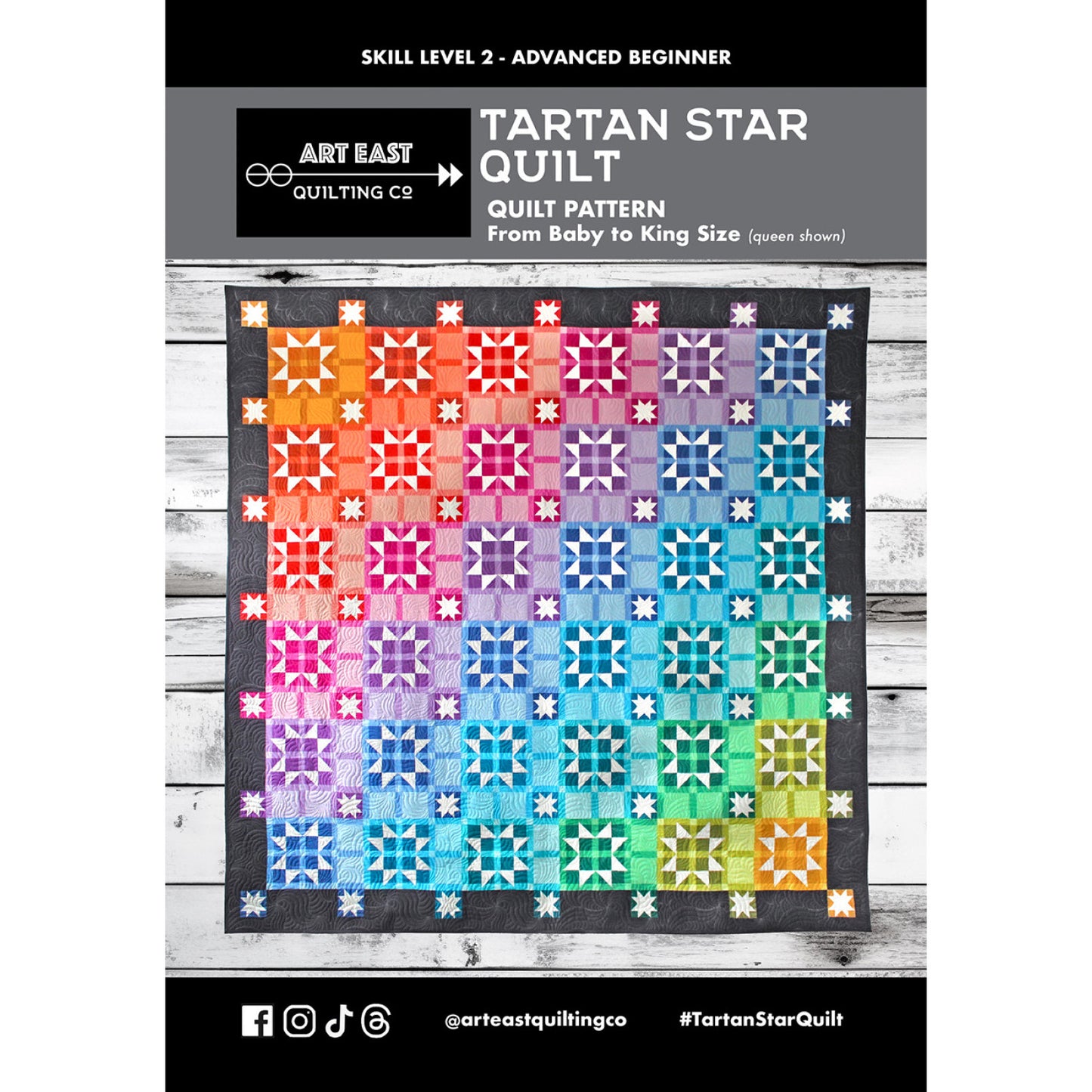Art East Tartan Star Quilt Pattern