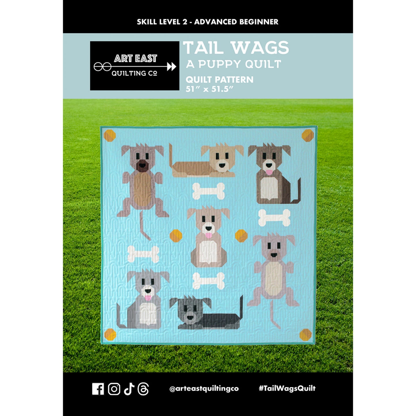 Art East Tail Wags A Puppy Quilt Pattern