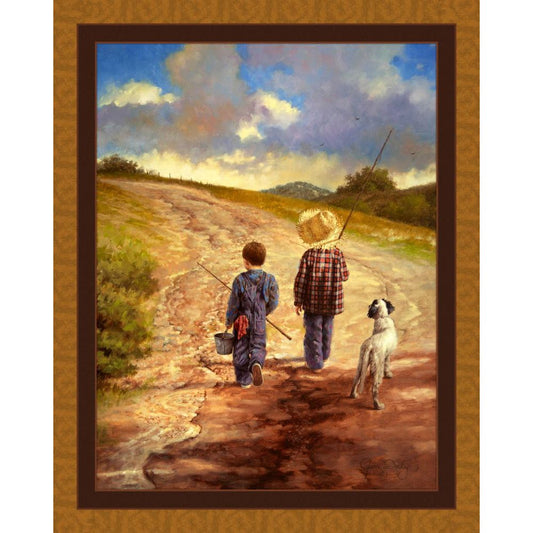 A Fine Afternoon Fabric Panel