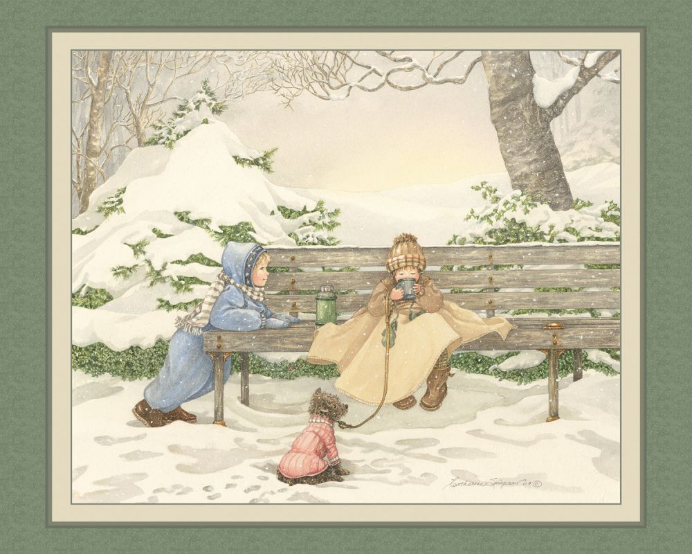 A Walk in the Park Fabric Panel