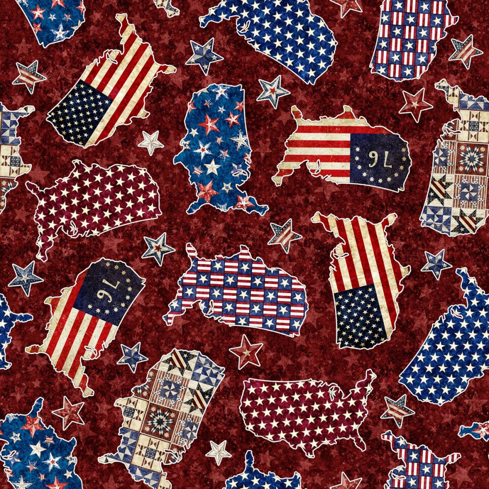 American Freedom USA Red Fabric - By the yard