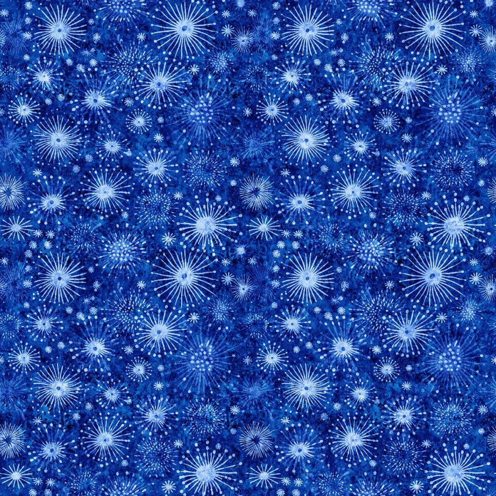American Freedom Fireworks Blue Fabric - By the yard