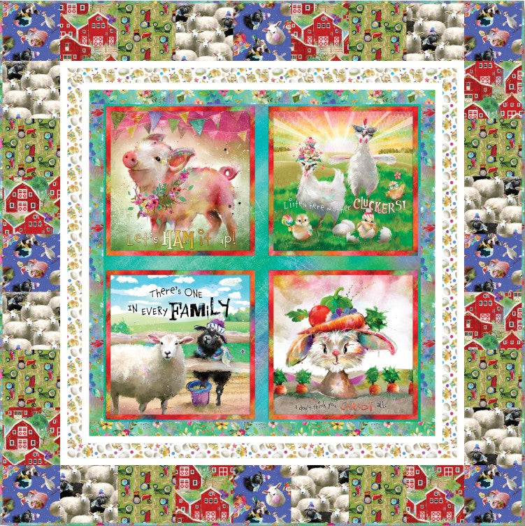 Free Back to the Farm Block Quilt Pattern