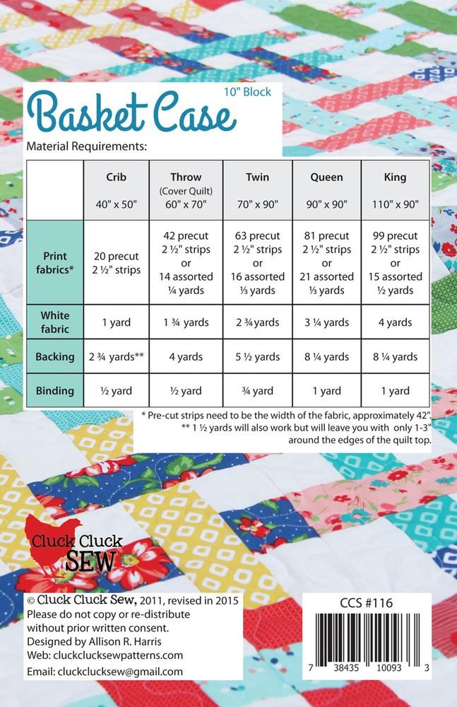 Cluck Cluck Sew Basket Case Quilt Pattern
