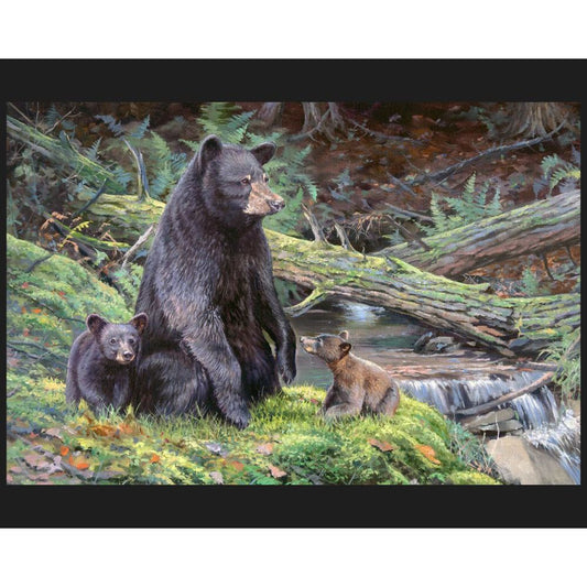 Bear Necessities Fabric Panel