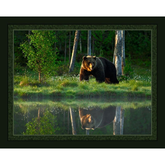 Big Bear Lake Fabric Panel