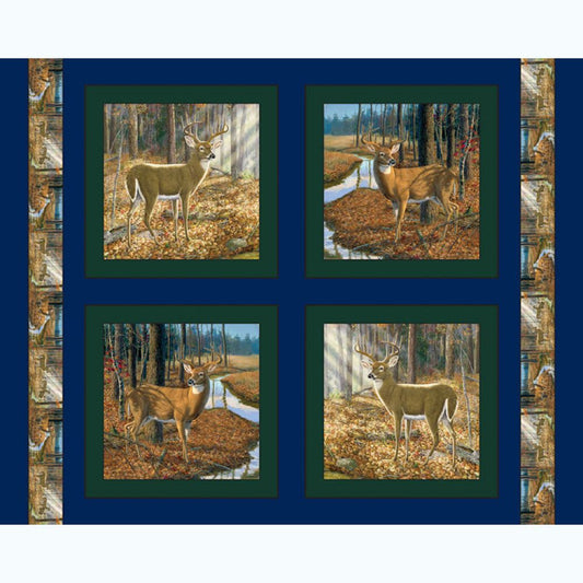 Big Buck Pillow Fabric Panel