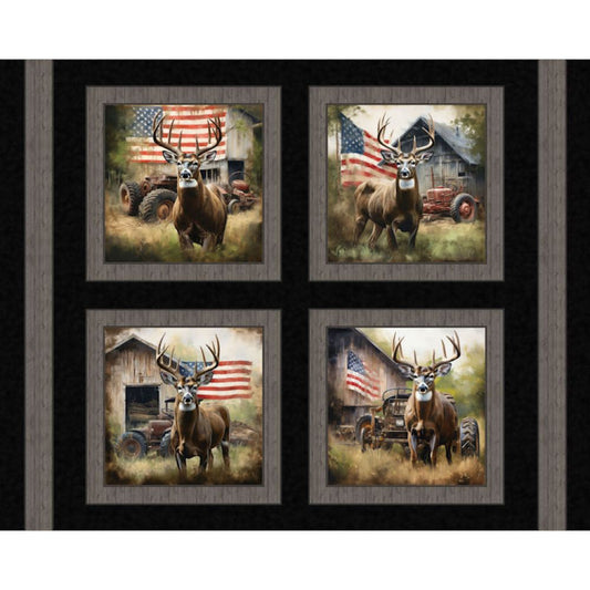 Bucks & Barns Pillow Fabric Panel