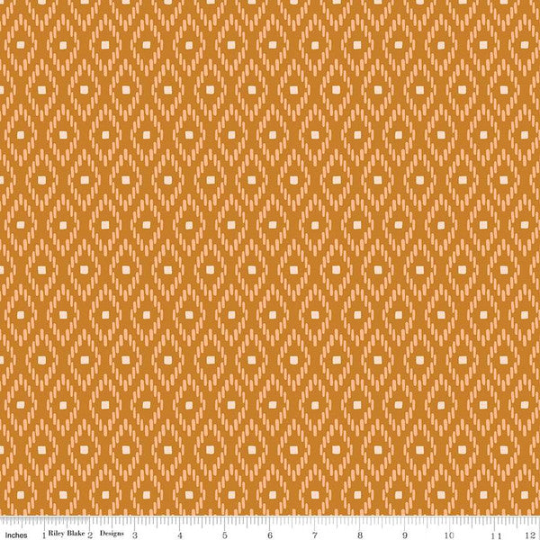 Santa Fe Santa Fe Strokes Butterscotch Fabric - By the yard