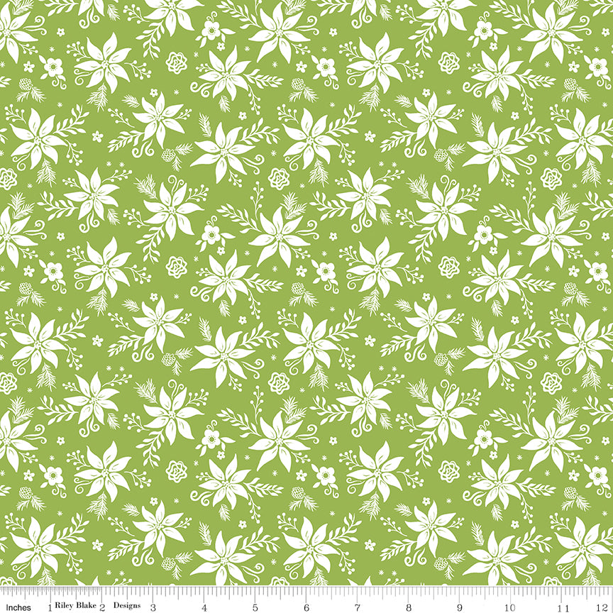 Winter Wonder Tonal Clover Fabric - By the yard