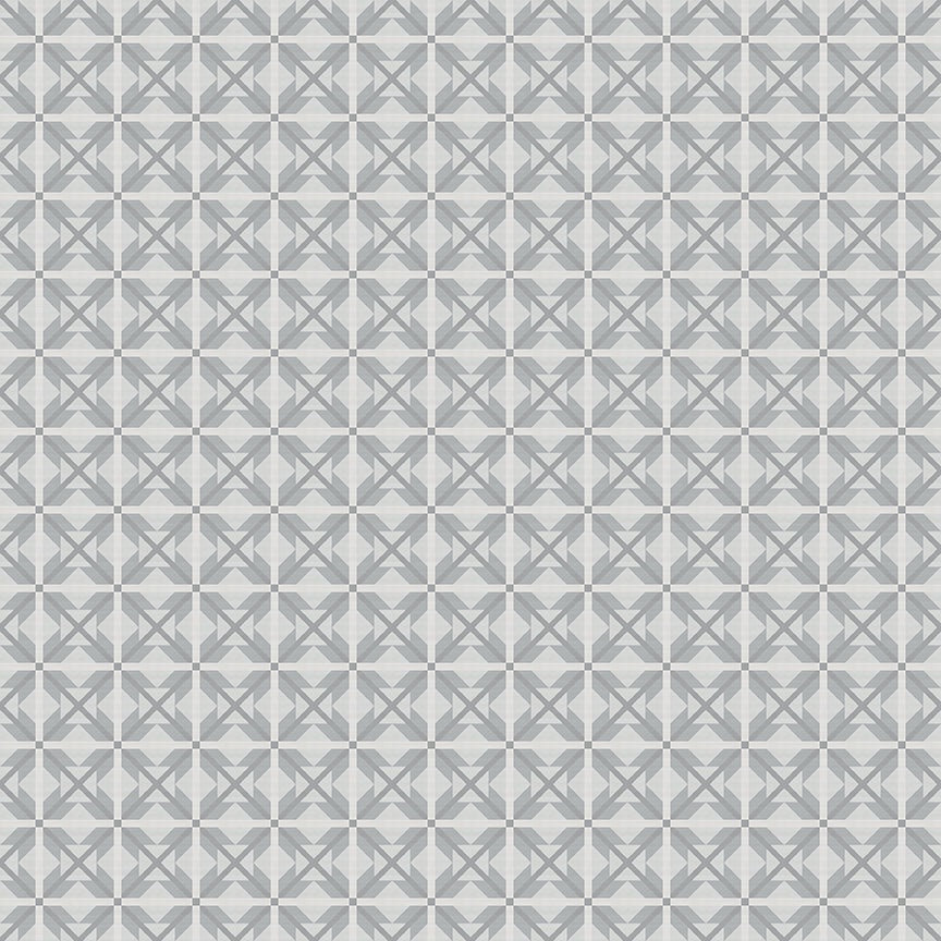 Winter Barn Quilts Nordic Star Silver Fabric - By the yard