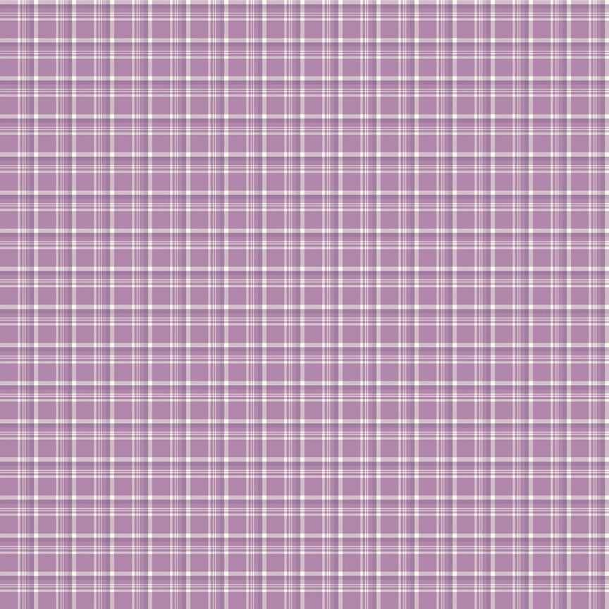 Hello Spring Plaid Lavender Fabric - By the yard