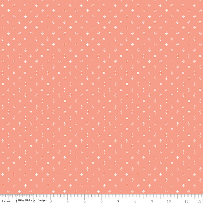 Homemade Sparkle Coral Fabric - By the yard