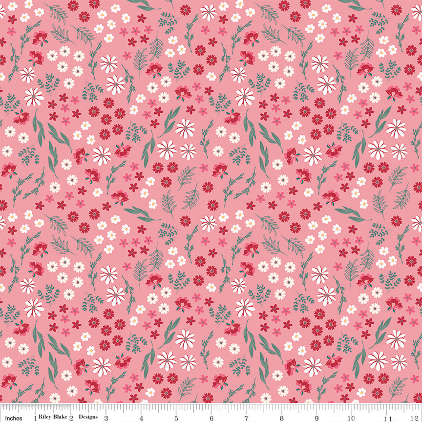 PREORDER Berry Market Bouquets Peony Fabric - By the yard