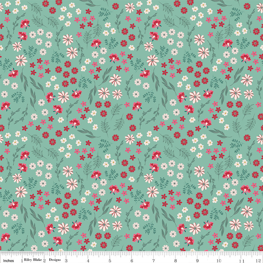 PREORDER Berry Market Bouquets Scrubs Fabric - By the yard
