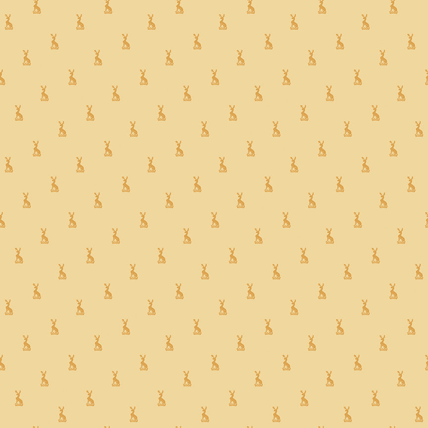 Emma Austen Family Crest Yellow Fabric - By the yard