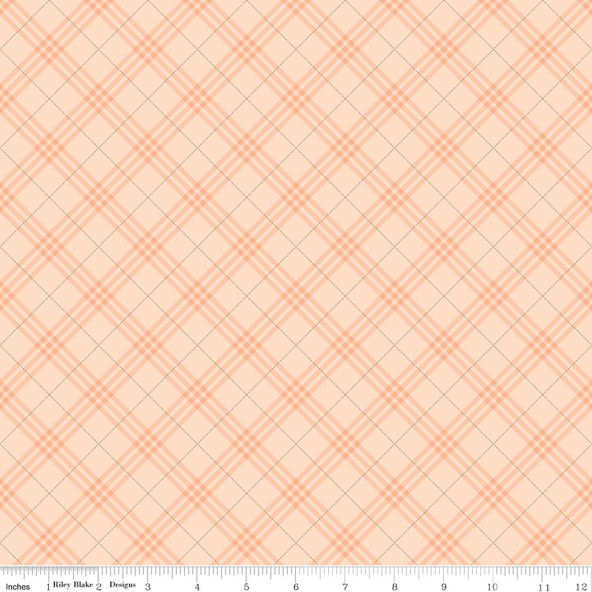 Coffee Time Plaid Shell Fabric - By the yard