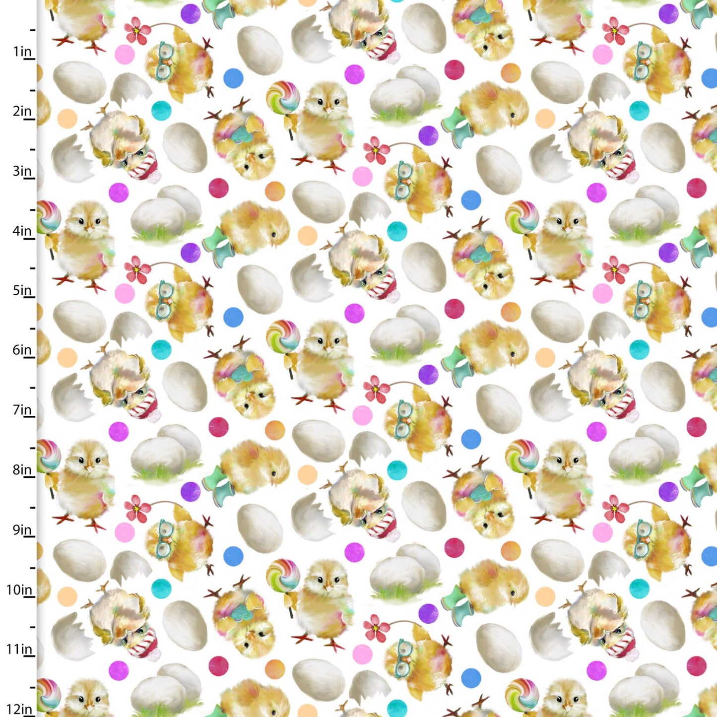 Back to the Farm Chirpy Chicks Fabric - By the yard