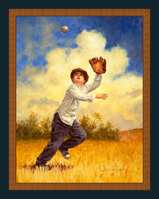 Can't Miss Baseball Fabric Panel