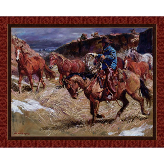 Canyon Gathering Fabric Panel