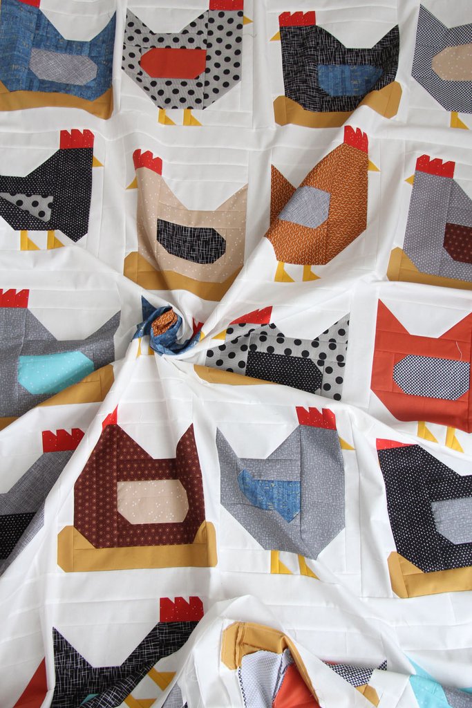 Cluck Cluck Sew Chickens Quilt Pattern