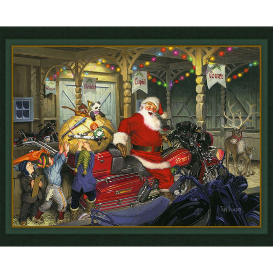 Cycle Santa Fabric Panel