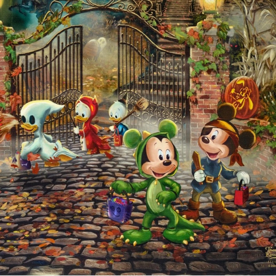 Disney Dreams Mickey & Minnie Halloween Fun Fabric Panel
