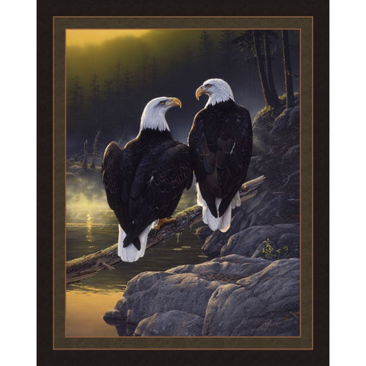 Dawns Early Light Eagle Fabric Panel