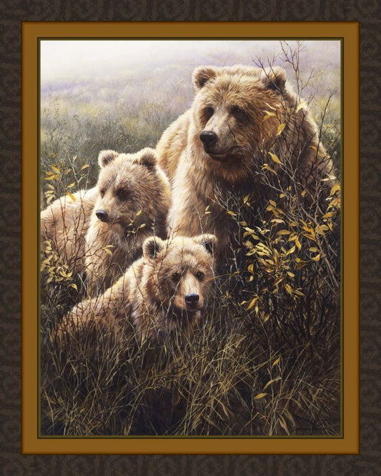 Denali Grizzly Bear Fabric Panel