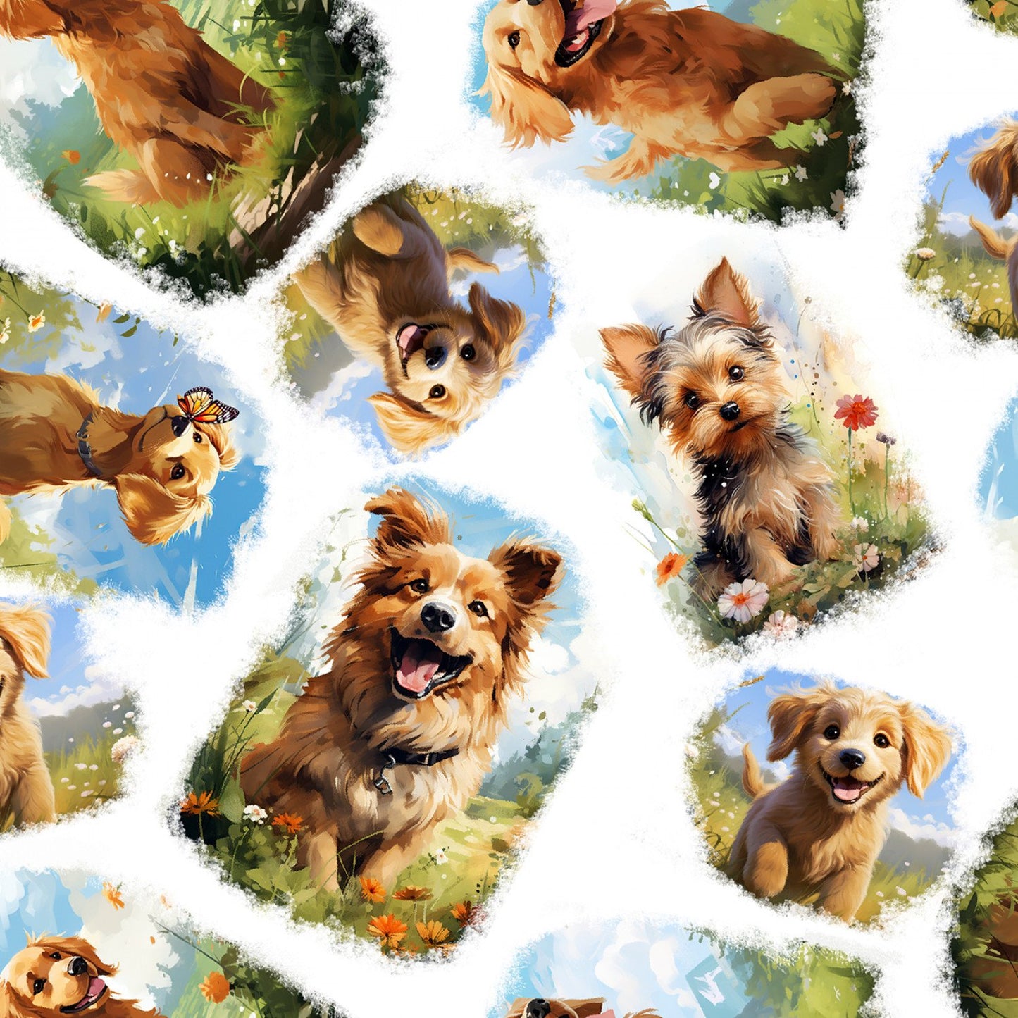 Fur-Ever Friends Doggone Cute Fabric - By the yard