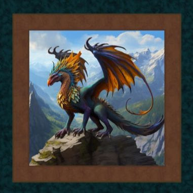 Dragon Kings Pillow Fabric Panel