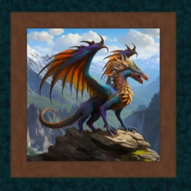 Dragon Kings Pillow Fabric Panel