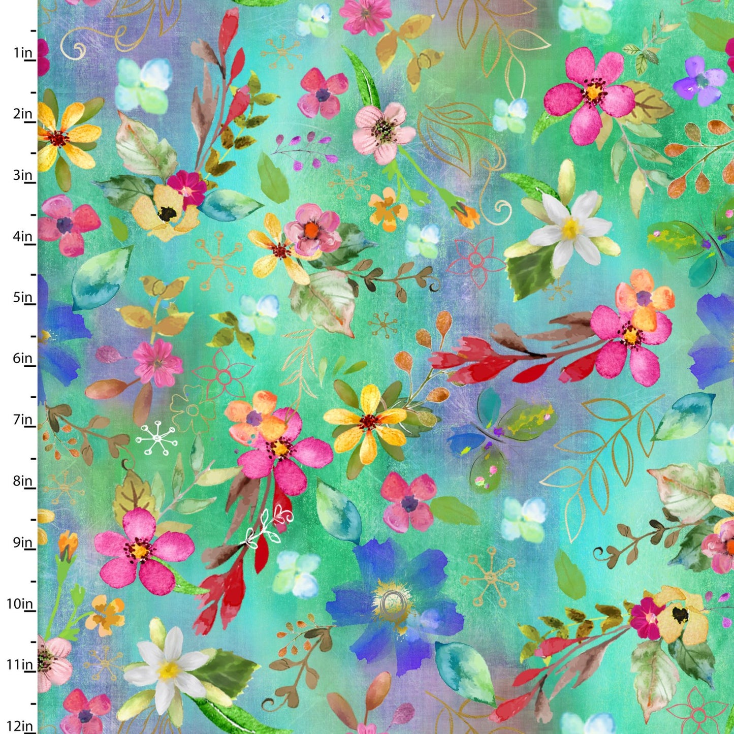 Back to the Farm Floral Fabric - By the yard