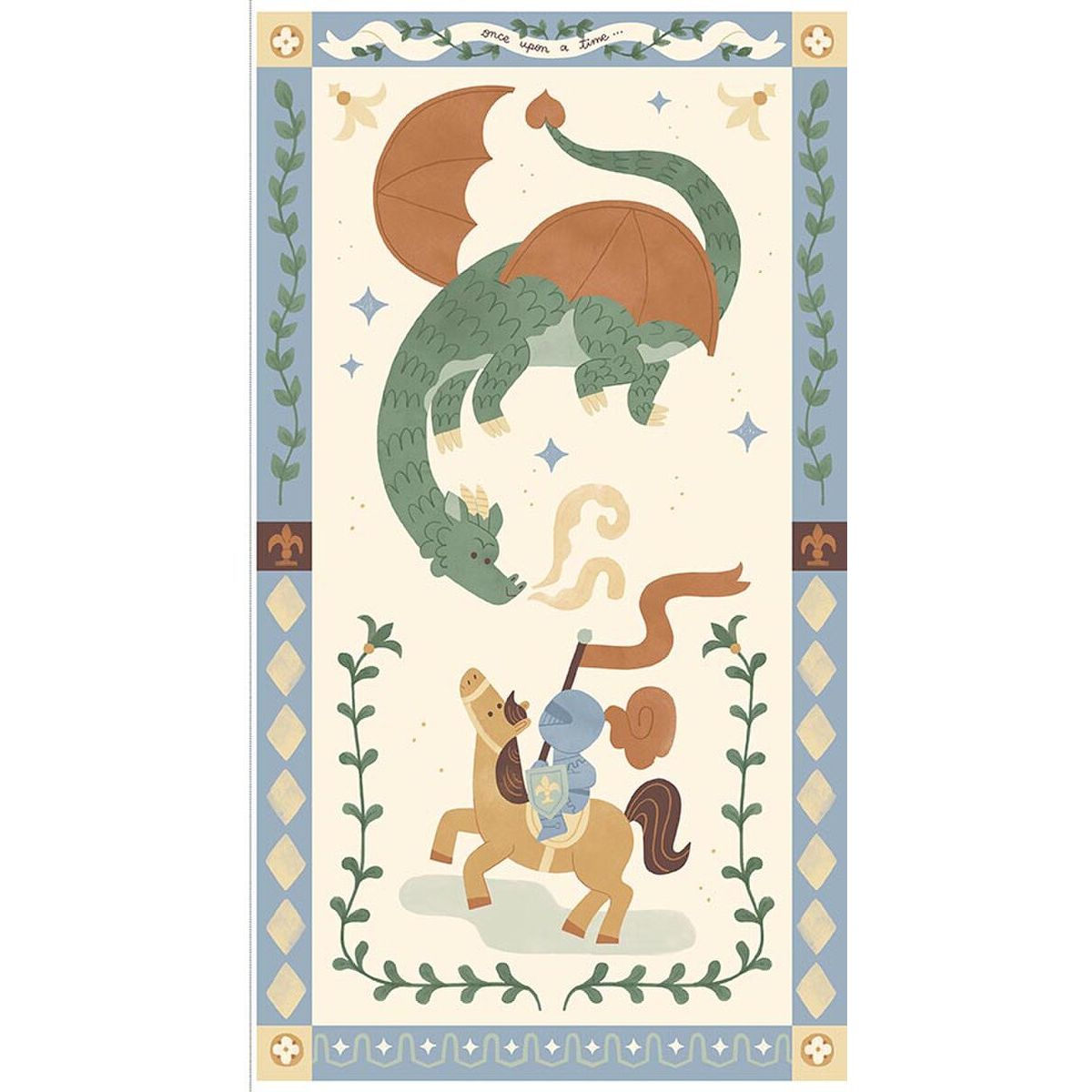 Faraway Kingdom Once Upon a Time Fabric Panel
