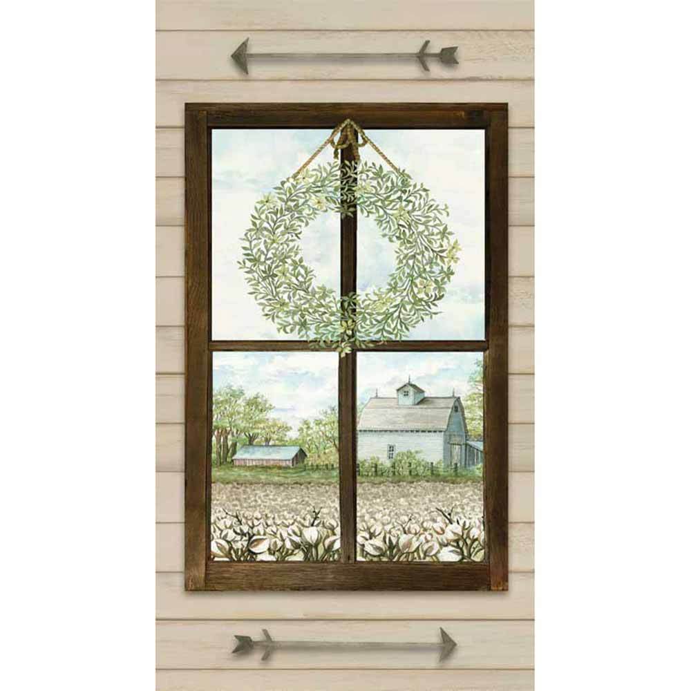 Farm View Farm Window Fabric Panel 24"
