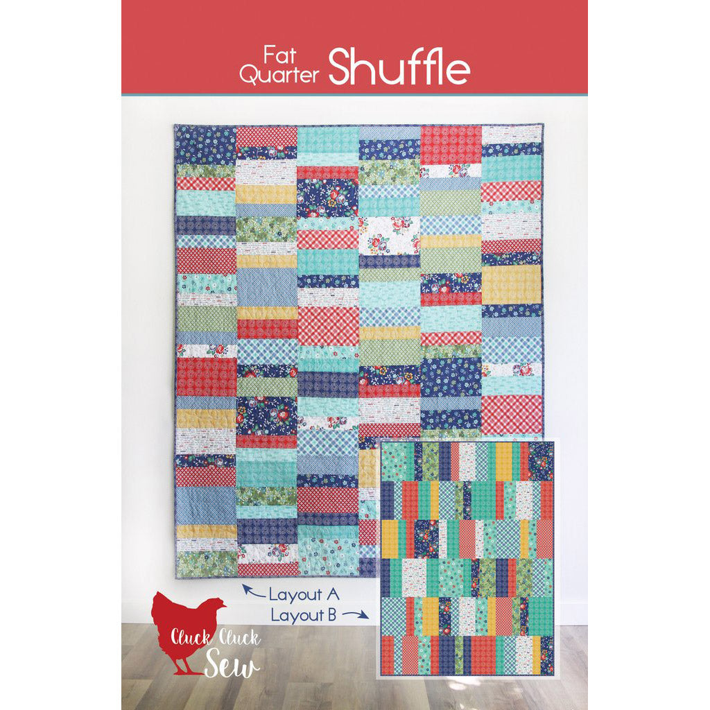 Cluck Cluck Sew Fat Quarter Shuffle Quilt Pattern