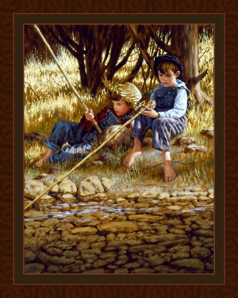Favorite Spot Fishing Fabric Panel