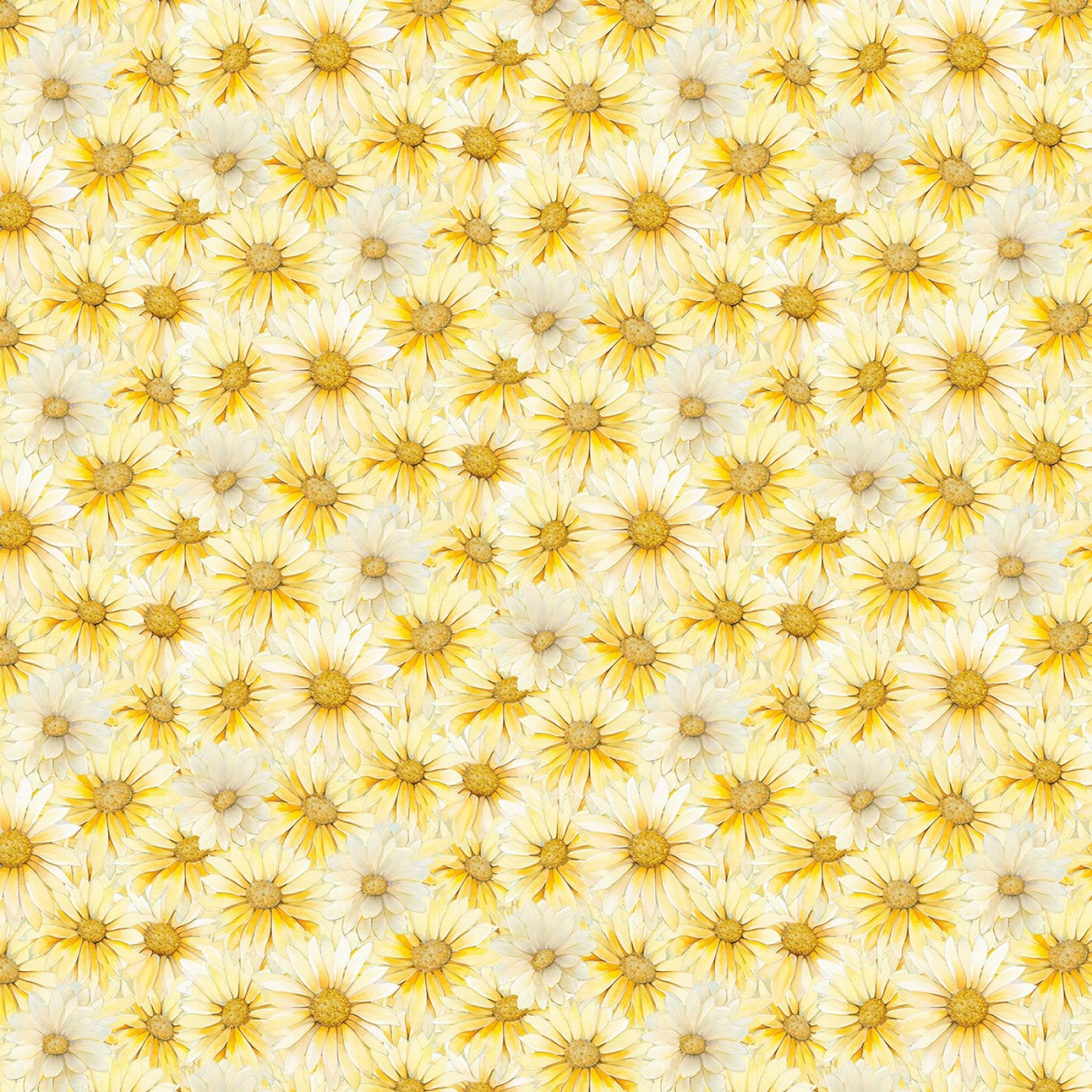 Forest Whisper Packed Daisy Fabric - By the yard