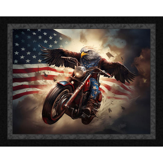 Freedom Rider Eagle Fabric Panel