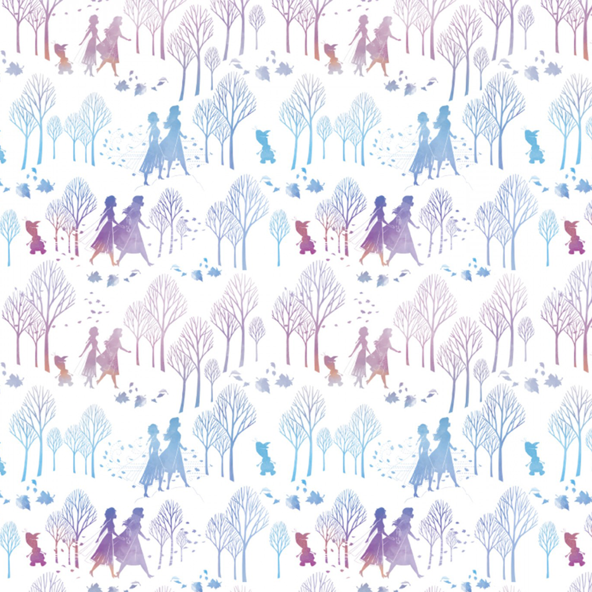 Fat Quarter Disney Frozen Silhouettes