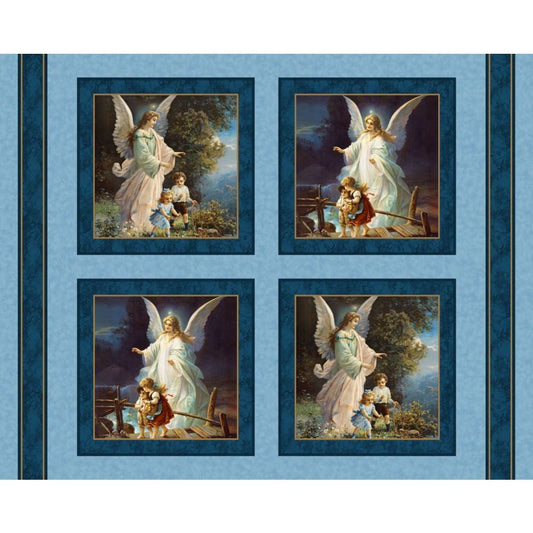 Guardian Angel Pillow Fabric Panel