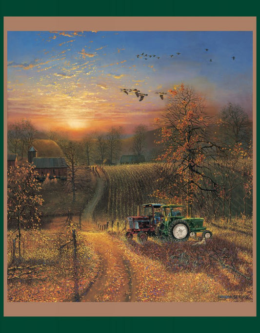 Harvest break Fabric Panel